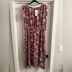 Long Tall Sally Floral Midi Dress, 16 tall